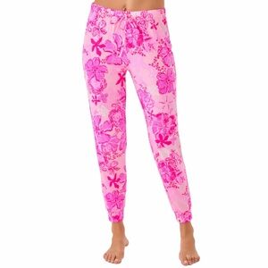 NWT Lilly Pulitzer 28” Jeffers PJ Pant/Jogger Breast Cancer Print with Purpose